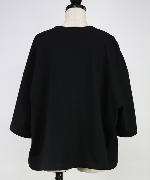 and it_(アンドイット)の「ビッグTシャツ(Tシャツ/カットソー・レディース・アイボリー/ブラック/チャコール・M)」の5枚目の写真