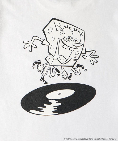 MFC STORE(エムエフシーストア)の「SpongeBob x MFC STORE RECORD S/S TEE(Tシャツ/カットソー・メンズ・チャコール/ホワイト・XS/S/M/L/XL/XXL)」の7枚目の写真