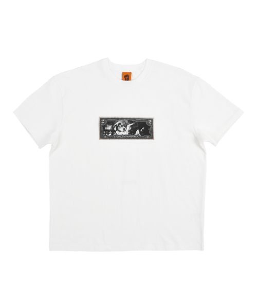 ERSCO(イーアルエスコ)の「ダラー ロゴ Tシャツ_ホワイト(Tシャツ/カットソー・レディース・その他・X-LARGE/LARGE/MEDIUM)」の1枚目の写真
