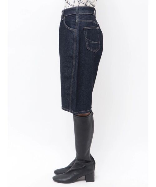 TONAL(トーナル)の「【SOMETHING】CURVE JORTS(デニムパンツ・レディース・インディゴブルー・SMALL/MEDIUM)」の5枚目の写真