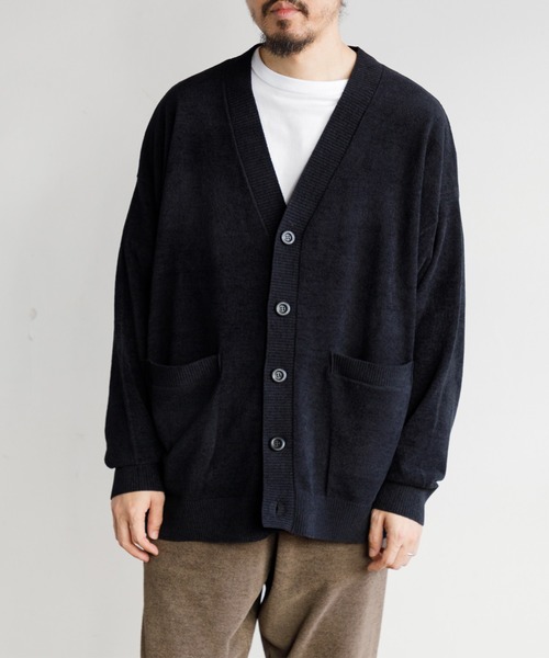 nestwell(ネストウェル)の「TEAK / オーバーサイズVカーディガン(カーディガン/ボレロ・メンズ・ブラック/キャメル・2/3)」の5枚目の写真