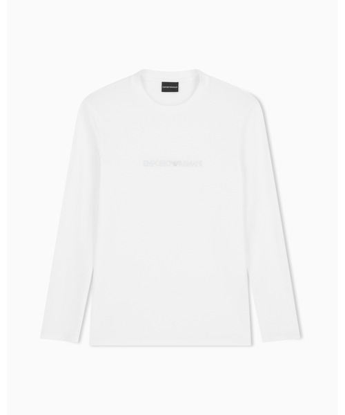 EMPORIO ARMANI(エンポリオアルマーニ)の「<ZOZO限定>【エンポリオ アルマーニ】スリムフィットトップス ピマジャージー プリントロゴ(Tシャツ/カットソー・メンズ・ブラック/ホワイト・XX-LARGE/X-SMALL/X-LARGE/SMALL/MEDIUM/LARGE)」の7枚目の写真