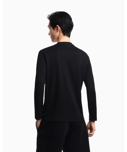EMPORIO ARMANI(エンポリオアルマーニ)の「<ZOZO限定>【エンポリオ アルマーニ】スリムフィットトップス ピマジャージー プリントロゴ(Tシャツ/カットソー・メンズ・ブラック/ホワイト・XX-LARGE/X-SMALL/X-LARGE/SMALL/MEDIUM/LARGE)」の5枚目の写真