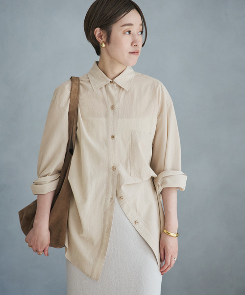 plage（プラージュ）の「Wash adjust シャツ（シャツ/ブラウス・レディース・ブラック/ベージュ・FREE）」の16枚目の写真