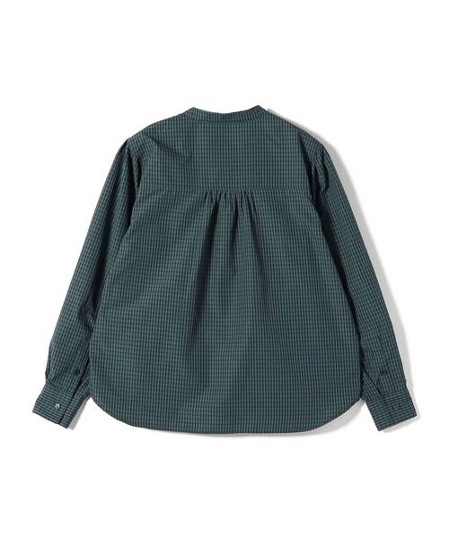 SHIPS（シップス）の「【WEB限定】〈手洗い可能〉チェック フリル ロングスリーブ シャツ（グリーン）（シャツ/ブラウス・レディース・グリーン・ONE SIZE）」の10枚目の写真
