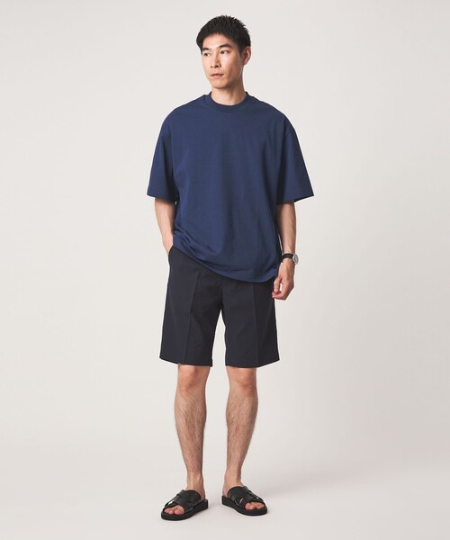 green label relaxing(グリーンレーベルリラクシング)の「Deo-Papi プレーティング クルーネック 半袖 Tシャツ -消臭性-(Tシャツ/カットソー・メンズ・ホワイト/ダークブラウン/ロイヤルブルー・M/XL/S/L)」の5枚目の写真