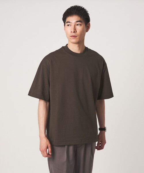 green label relaxing(グリーンレーベルリラクシング)の「Deo-Papi プレーティング クルーネック 半袖 Tシャツ -消臭性-(Tシャツ/カットソー・メンズ・ホワイト/ダークブラウン/ロイヤルブルー・M/XL/S/L)」の7枚目の写真