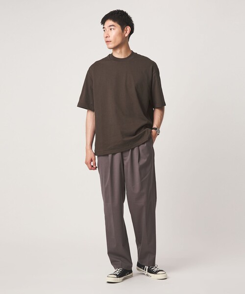 green label relaxing(グリーンレーベルリラクシング)の「Deo-Papi プレーティング クルーネック 半袖 Tシャツ -消臭性-(Tシャツ/カットソー・メンズ・ホワイト/ダークブラウン/ロイヤルブルー・M/XL/S/L)」の8枚目の写真