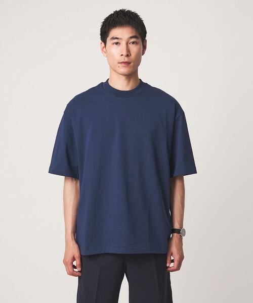 green label relaxing(グリーンレーベルリラクシング)の「Deo-Papi プレーティング クルーネック 半袖 Tシャツ -消臭性-(Tシャツ/カットソー・メンズ・ホワイト/ダークブラウン/ロイヤルブルー・M/XL/S/L)」の9枚目の写真