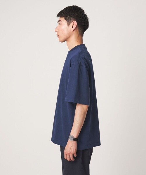 green label relaxing(グリーンレーベルリラクシング)の「Deo-Papi プレーティング クルーネック 半袖 Tシャツ -消臭性-(Tシャツ/カットソー・メンズ・ホワイト/ダークブラウン/ロイヤルブルー・M/XL/S/L)」の10枚目の写真