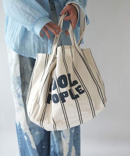 Port(ポート)の「【 New market 】ストライプ キャンバス トートバッグ(トートバッグ・レディース・ブラック/レッド・FREE)」の11枚目の写真