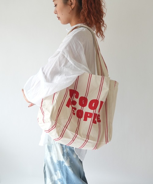Port(ポート)の「【 New market 】ストライプ キャンバス トートバッグ(トートバッグ・レディース・ブラック/レッド・FREE)」の13枚目の写真