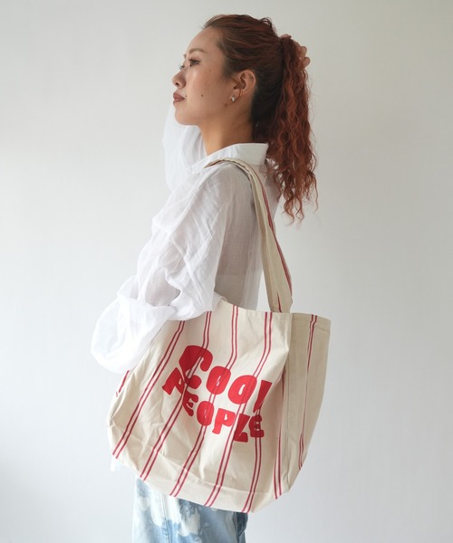 Port(ポート)の「【 New market 】ストライプ キャンバス トートバッグ(トートバッグ・レディース・ブラック/レッド・FREE)」の15枚目の写真