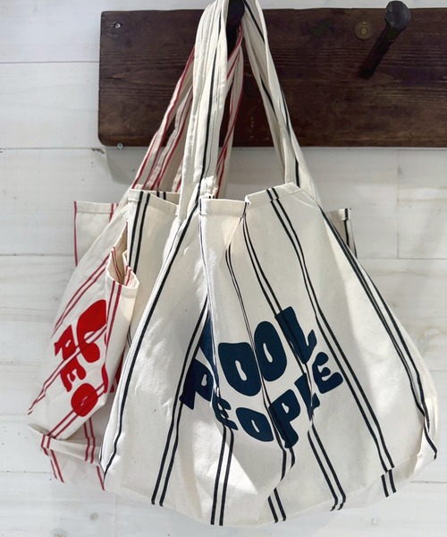 Port(ポート)の「【 New market 】ストライプ キャンバス トートバッグ(トートバッグ・レディース・ブラック/レッド・FREE)」の16枚目の写真