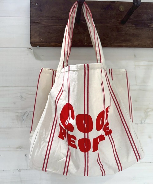 Port(ポート)の「【 New market 】ストライプ キャンバス トートバッグ(トートバッグ・レディース・ブラック/レッド・FREE)」の17枚目の写真