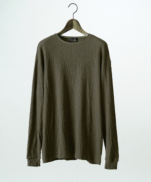 EGO TRIPPING(エゴトリッピング)の「mlt5775-GRAIN TEE ロングスリーブTシャツ(666751)(Tシャツ/カットソー・メンズ・グレー/ベージュ/ブラック・46/48)」の18枚目の写真