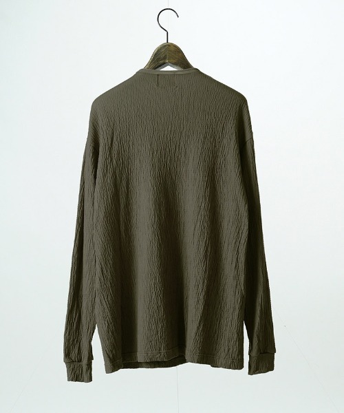 EGO TRIPPING(エゴトリッピング)の「mlt5775-GRAIN TEE ロングスリーブTシャツ(666751)(Tシャツ/カットソー・メンズ・グレー/ベージュ/ブラック・46/48)」の19枚目の写真