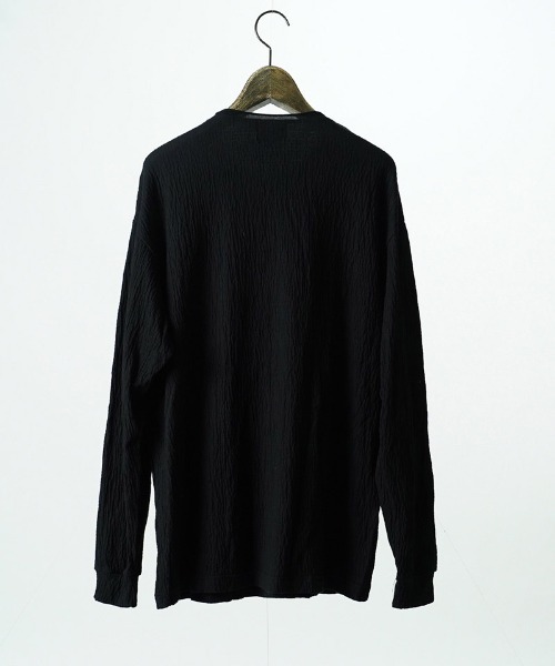 EGO TRIPPING(エゴトリッピング)の「mlt5775-GRAIN TEE ロングスリーブTシャツ(666751)(Tシャツ/カットソー・メンズ・グレー/ベージュ/ブラック・46/48)」の11枚目の写真