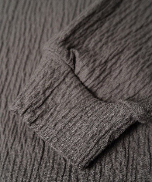 EGO TRIPPING(エゴトリッピング)の「mlt5775-GRAIN TEE ロングスリーブTシャツ(666751)(Tシャツ/カットソー・メンズ・グレー/ベージュ/ブラック・46/48)」の10枚目の写真