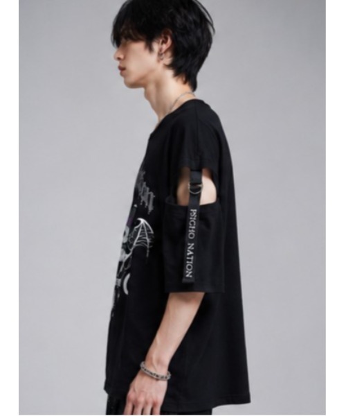 Sakka（サッカ）の「SANRIO クロミ × PSYCHO NATION コラボTEE（Tシャツ/カットソー・メンズ・ホワイト/ブラック・LARGE/MEDIUM）」の17枚目の写真