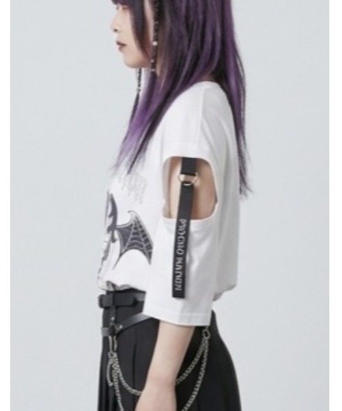 Sakka（サッカ）の「SANRIO クロミ × PSYCHO NATION コラボTEE（Tシャツ/カットソー・メンズ・ホワイト/ブラック・LARGE/MEDIUM）」の20枚目の写真