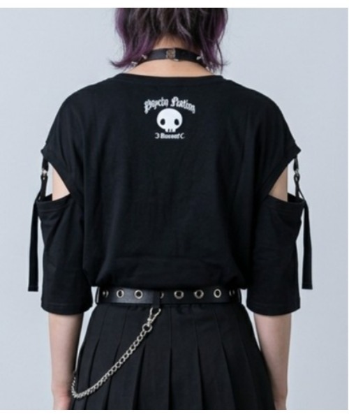 Sakka（サッカ）の「SANRIO クロミ × PSYCHO NATION コラボTEE（Tシャツ/カットソー・メンズ・ホワイト/ブラック・LARGE/MEDIUM）」の16枚目の写真