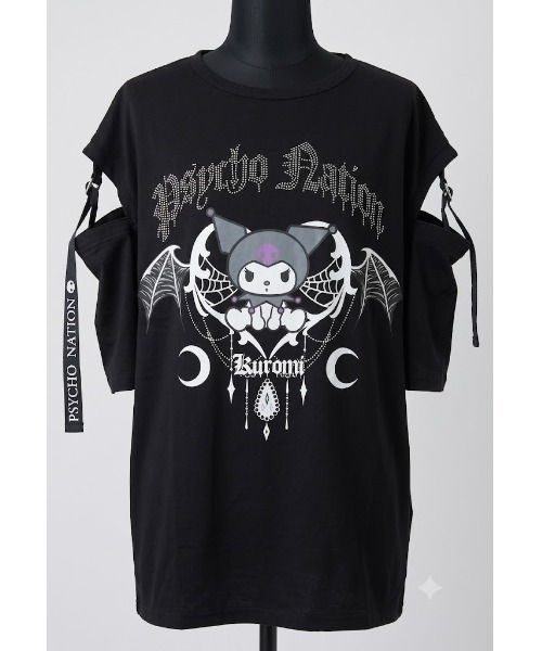 Sakka（サッカ）の「SANRIO クロミ × PSYCHO NATION コラボTEE（Tシャツ/カットソー・メンズ・ホワイト/ブラック・LARGE/MEDIUM）」の8枚目の写真