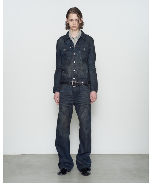 NVRFRGT(ネヴァーフォーゲット)の「DENIM TRUCKER JACKET(デニムジャケット・メンズ・インディゴブルー・2)」の2枚目の写真