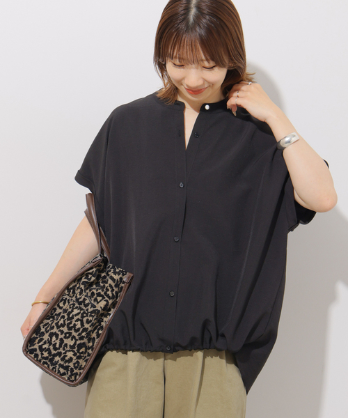 JOURNAL STANDARD relume（ジャーナルスタンダード　レリューム）の「《追加4》［2点セット］タンブラーバンドカラーセットアップ（その他パンツ・レディース・ブラック・38）」の12枚目の写真