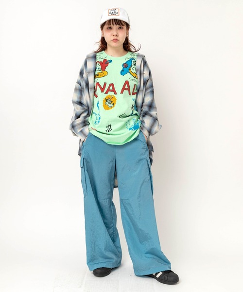 RNA(アールエヌエー)の「M2705 ジャンクキャラプリントTEE(Tシャツ/カットソー・レディース・アッシュグレー/ミント/ブラック・MEDIUM)」の13枚目の写真