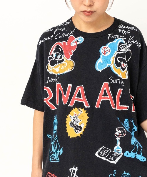 RNA(アールエヌエー)の「M2705 ジャンクキャラプリントTEE(Tシャツ/カットソー・レディース・アッシュグレー/ミント/ブラック・MEDIUM)」の22枚目の写真