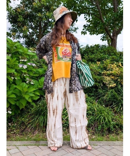 チャイハネ(チャイハネ)の「【チャイハネ】ウミバティMEN'Sシャツ(シャツ/ブラウス・メンズ・ブルー/グリーン/ブラック・FREE)」の9枚目の写真
