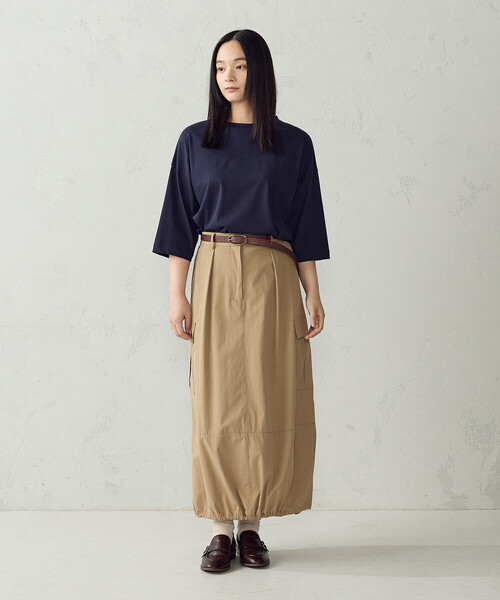 COMME CA ISM(コムサイズム)の「【接触冷感】7分袖 カットソー(Tシャツ/カットソー・レディース・ホワイト/ネイビー/ブラック/モカ・LARGE/MEDIUM)」の19枚目の写真
