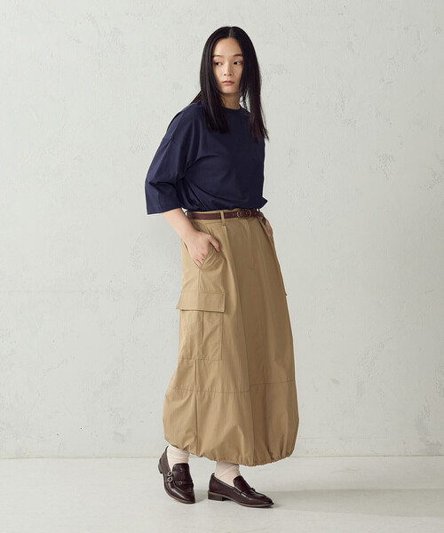 COMME CA ISM(コムサイズム)の「【接触冷感】7分袖 カットソー(Tシャツ/カットソー・レディース・ホワイト/ネイビー/ブラック/モカ・LARGE/MEDIUM)」の21枚目の写真