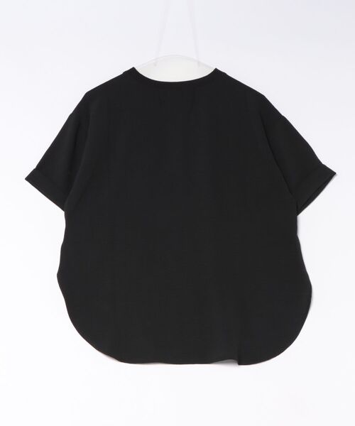 GORGE(ゴージ)の「《さらしぼ・箔プリントロゴ》カットソー/カジュアル×ナチュラル/春夏/全4色(Tシャツ/カットソー・レディース・チャコール/ブラック/ダークブラウン/オフホワイト・F)」の5枚目の写真