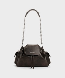 CHARLES & KEITH(�`���[���Y & �L�[�X)��Noane �m�A�� �T�C�h�|�P�b�g �o�P�b�g�o�b�O(�V�����_�[�o�b�O)