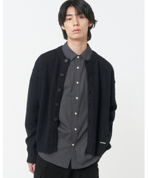 Round neck cardigan BLACK