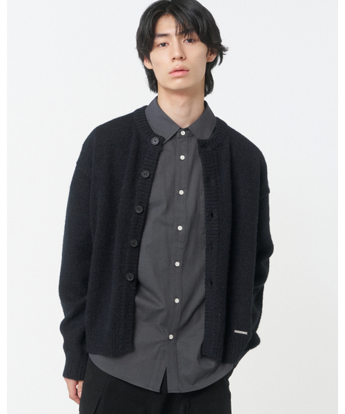 Круглый кардиган чёрный (round neck cardigan BLACK)