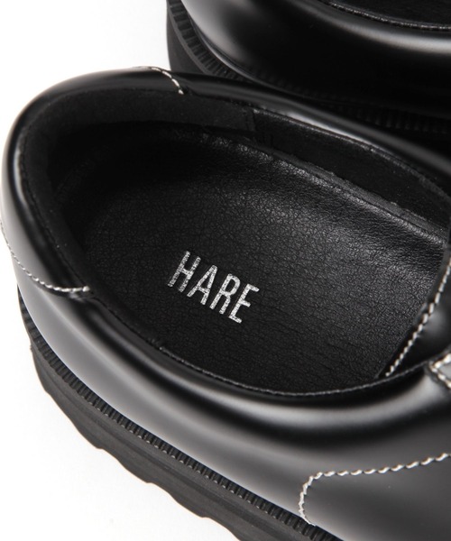 HARE(ハレ)の「ステッチジャーマンシューズ(HARE)(ローファー・メンズ・ブラック・MEDIUM/LARGE)」の9枚目の写真
