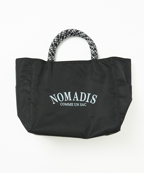 NOMADIS(ノマディス)の「NOMADIS/ノマディス SAC2 W/16 サック2ワイド カレッジロゴ ナイロントートバッグ(ショルダーバッグ・レディース・ブラック/レッド・ONE SIZE)」の5枚目の写真