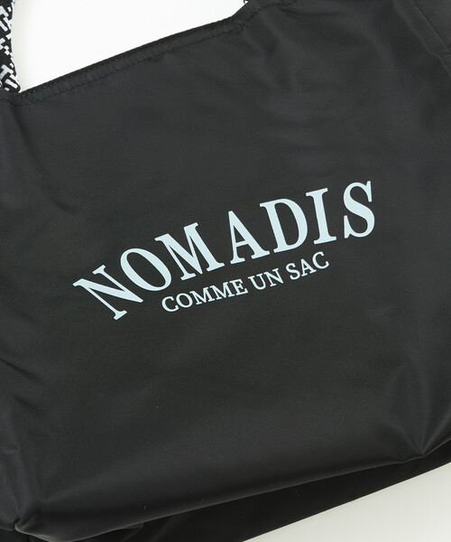 NOMADIS(ノマディス)の「NOMADIS/ノマディス SAC2 W/16 サック2ワイド カレッジロゴ ナイロントートバッグ(ショルダーバッグ・レディース・ブラック/レッド・ONE SIZE)」の6枚目の写真