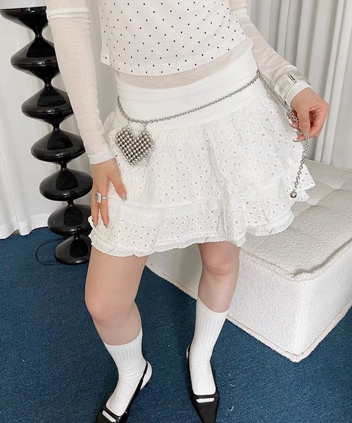 LA VORAGINE（ラ ヴォラジネ）の「ビーズハートモチーフ　チェーンベルト　2WAYネックレス（ベルト・レディース・Silver・FREE）」の15枚目の写真