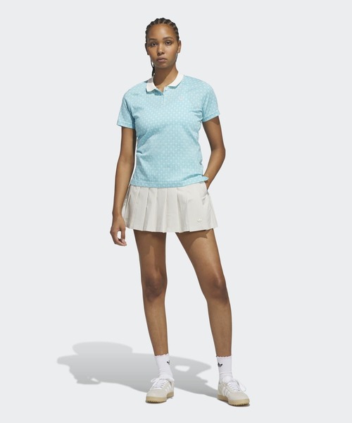 adidas(アディダス)の「オリジナルス オールオーバー トレフォイル ポロシャツ【adidas Golf/アディダスゴルフ】(ポロシャツ・レディース・アクア・XX-LARGE/LARGE/MEDIUM/SMALL/X-LARGE/X-SMALL)」の5枚目の写真