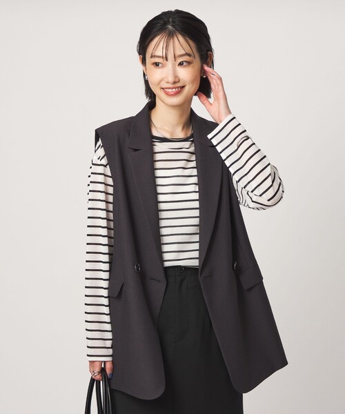 green label relaxing(グリーンレーベルリラクシング)の「シアー ロングスリーブ プルオーバー カットソー(Tシャツ/カットソー・レディース・ブラック/その他1/その他2/その他3・FREE)」の3枚目の写真