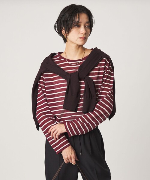 green label relaxing(グリーンレーベルリラクシング)の「シアー ロングスリーブ プルオーバー カットソー(Tシャツ/カットソー・レディース・ブラック/その他1/その他2/その他3・FREE)」の14枚目の写真