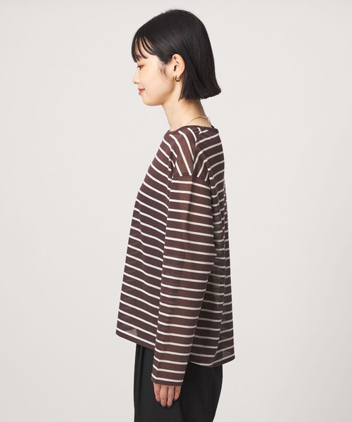 green label relaxing(グリーンレーベルリラクシング)の「シアー ロングスリーブ プルオーバー カットソー(Tシャツ/カットソー・レディース・ブラック/その他1/その他2/その他3・FREE)」の19枚目の写真