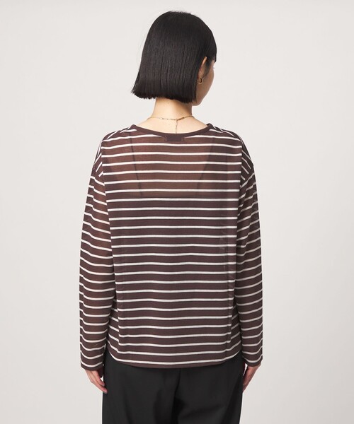 green label relaxing(グリーンレーベルリラクシング)の「シアー ロングスリーブ プルオーバー カットソー(Tシャツ/カットソー・レディース・ブラック/その他1/その他2/その他3・FREE)」の20枚目の写真