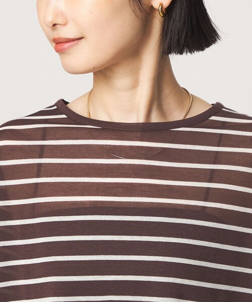 green label relaxing(グリーンレーベルリラクシング)の「シアー ロングスリーブ プルオーバー カットソー(Tシャツ/カットソー・レディース・ブラック/その他1/その他2/その他3・FREE)」の21枚目の写真