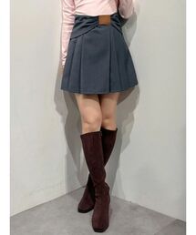MERCURYDUO | サイドドレーププリーツミニスカート(スカート)