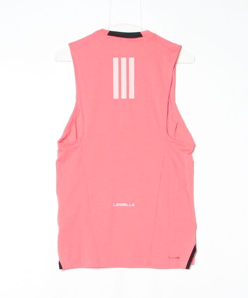 adidas（アディダス）の「Les Mills グラフィック タンクトップ / アディダス adidas（タンクトップ・メンズ・ピンク・3XL/XX-SMALL/X-SMALL/X-LARGE/XX-LARGE/MEDIUM/SMALL/LARGE）」の3枚目の写真